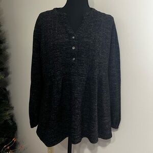 Wonderly Charcoal Blouse with Buttons